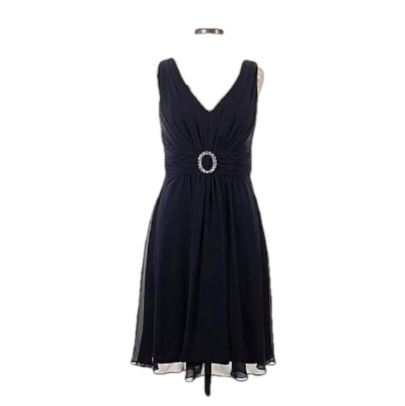 La Nouvelle Renaissance Navy Blue Cocktail Dress